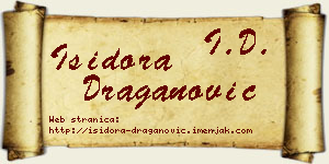 Isidora Draganović vizit kartica
